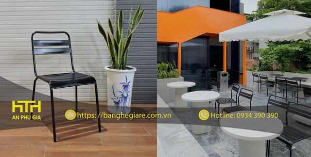Ghế sắt cafe APG02 ấn tượng